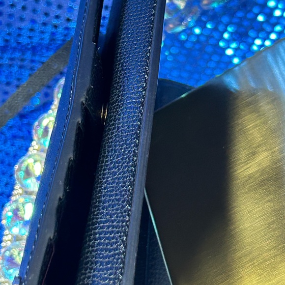 Henri Bendel Black Crossbody Clutch w/Rainbow Stud Accents Approx.. 7 x 4 - Picture 8 of 17